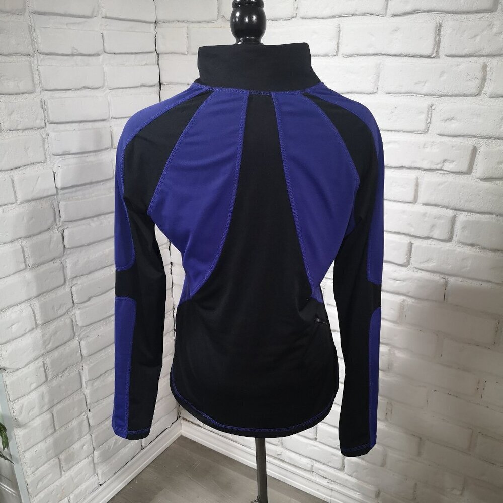 Nevada Ladies Size Large Fleece Lined Full Zip Purple & Black Athletic Jacket - Picture 2 of 9